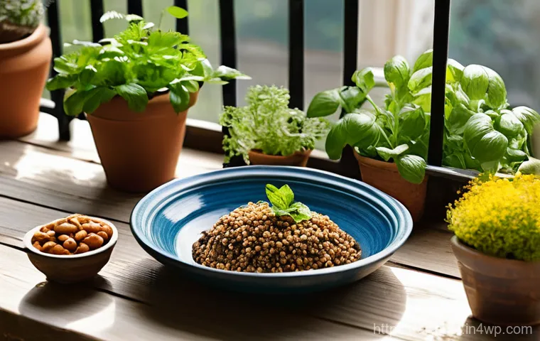 친환경 재료로 만드는 건강한 요리법 - **"Mindful Culinary Art: Zero-Waste Kitchen Wisdom"**
A close-up, elevated shot focuses on a pai... 친환경 재료로 만드는 건강한 요리법 - **"Mindful Culinary Art: Zero-Waste Kitchen Wisdom"**
A close-up, elevated shot focuses on a pai...